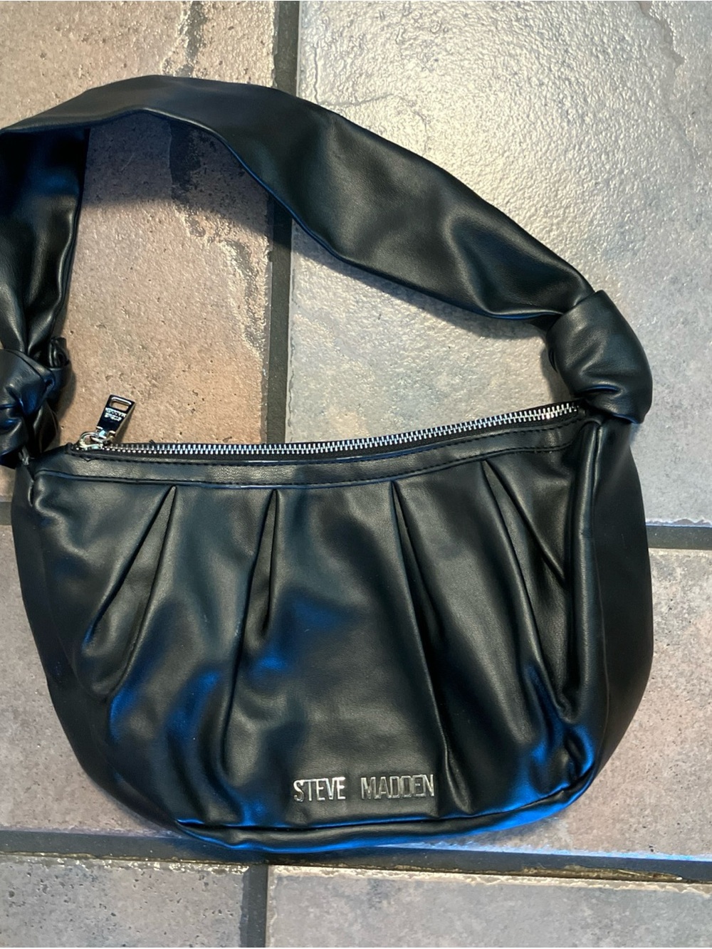 steve madden black shoulder bag